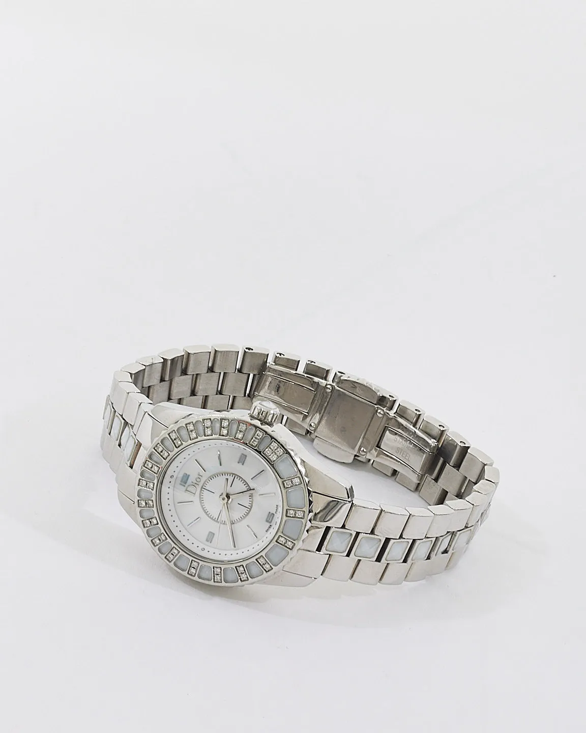 Dior Stainless Steel  Diamond Crystal Sapphire 29mm Quartz Watch