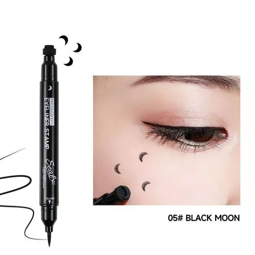 Effortless Eye Makeup: Double Head Waterproof Liquid Eyeliner for Quick Drying and Non-Blooming Color