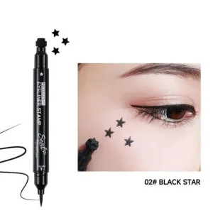 Effortless Eye Makeup: Double Head Waterproof Liquid Eyeliner for Quick Drying and Non-Blooming Color