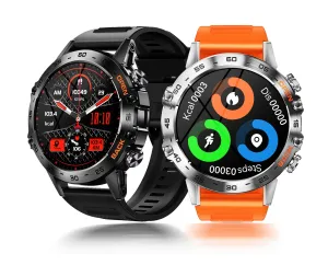 EIGIIS K52 Smart Watch for Men Answer/Make Calls 1.39-Inch Smartwatch Voice Assistant Notification Fitness Watch Fitness Tracker Pedometer Watch with Heart Rate Monitor Sleep Tracker 100  Training Modes for Android iOS