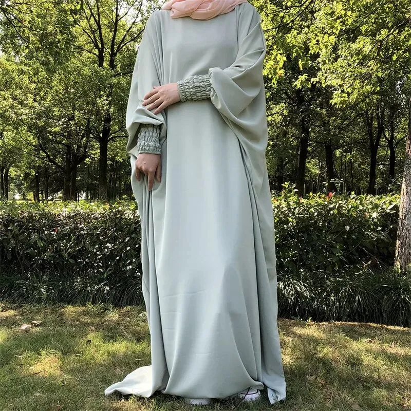 Elegant Butterfly Modest Abaya with High Quality Elastic for Ramadan and Eid