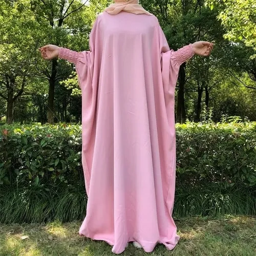 Elegant Butterfly Modest Abaya with High Quality Elastic for Ramadan and Eid