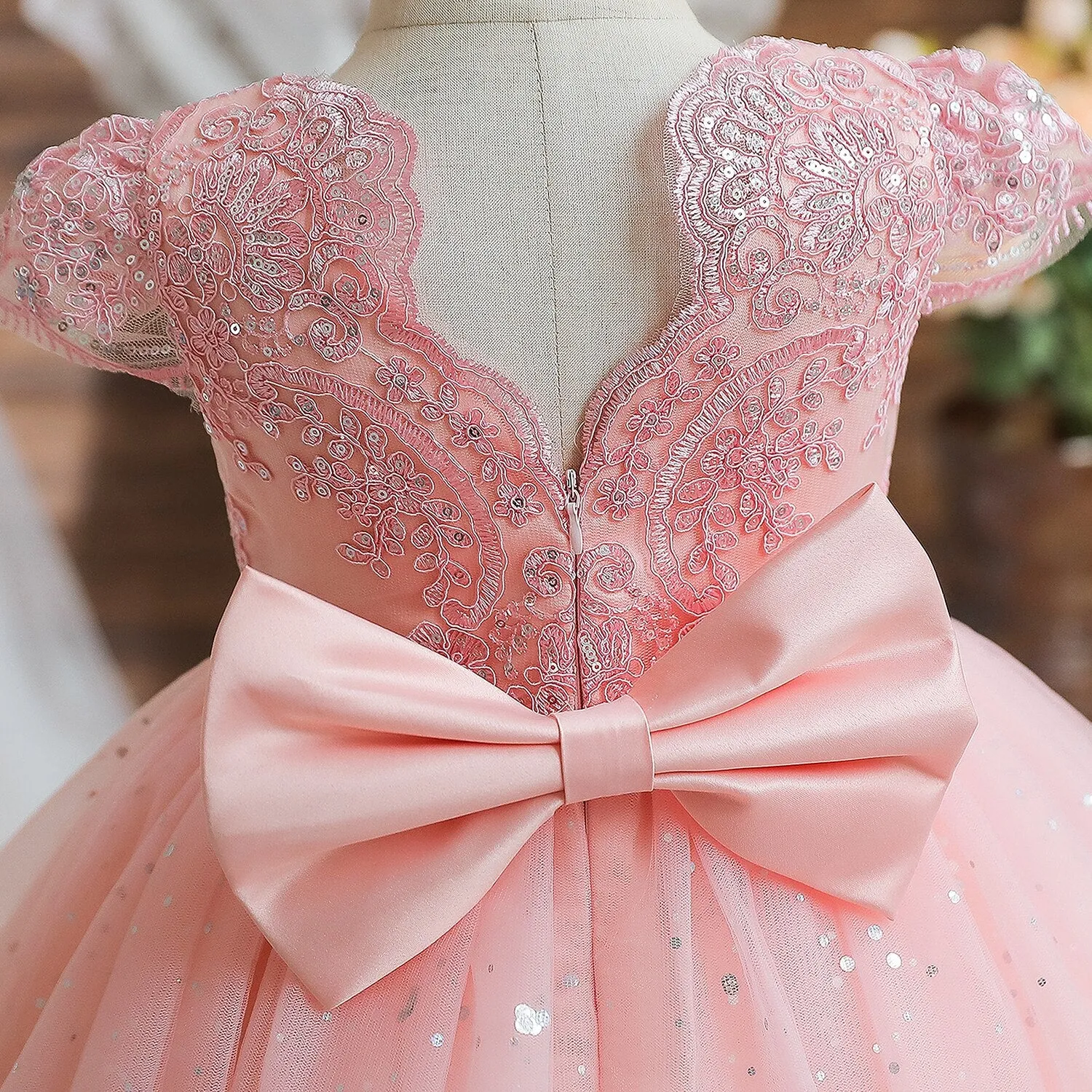 Elegant Pink Princess Dress for 12 Month Old Baby Girl's First Birthday