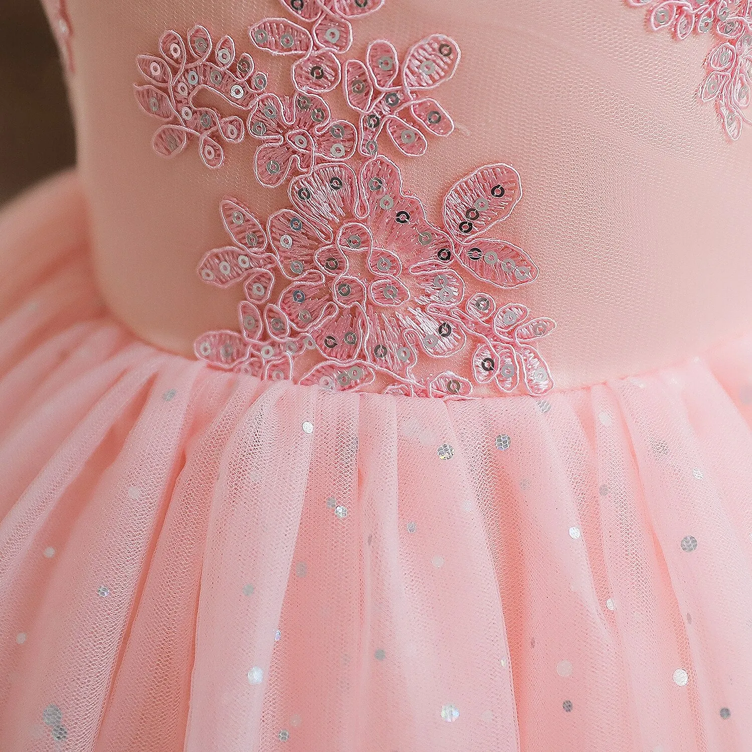 Elegant Pink Princess Dress for 12 Month Old Baby Girl's First Birthday