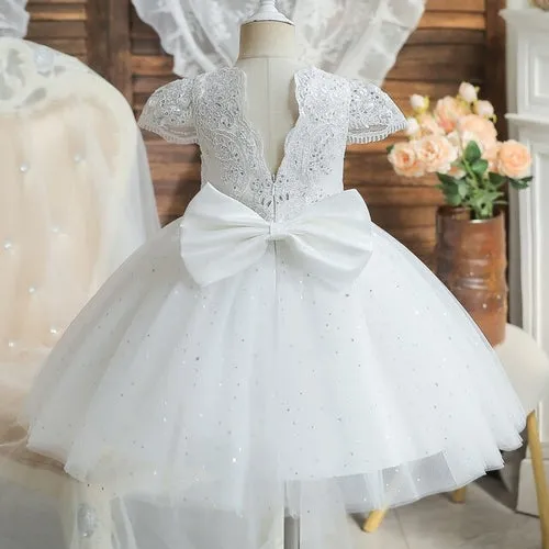 Elegant Pink Princess Dress for 12 Month Old Baby Girl's First Birthday