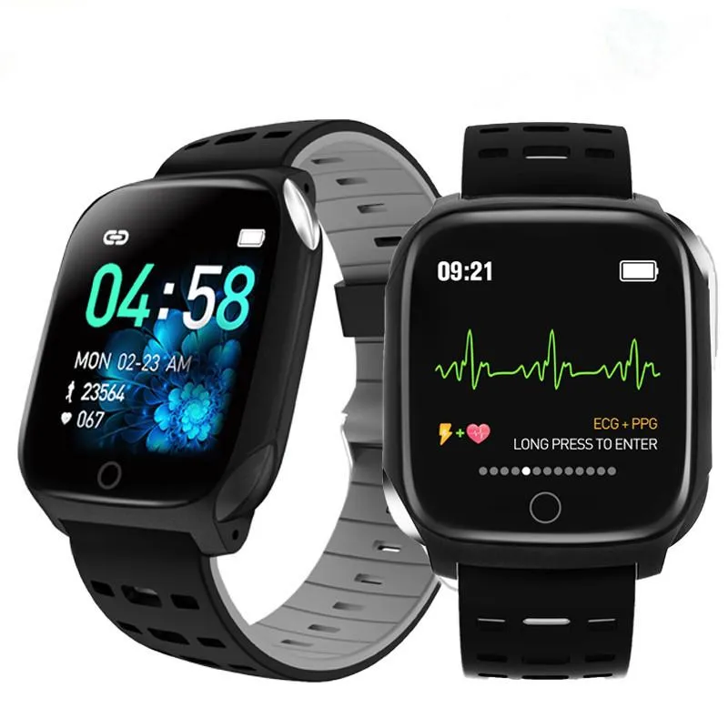 F16 ECG   PPG Health Electrocardiogram Heart Rate Blood Pressure Blood Oxygen Sleep Monitor Waterproof Smart Bracelet