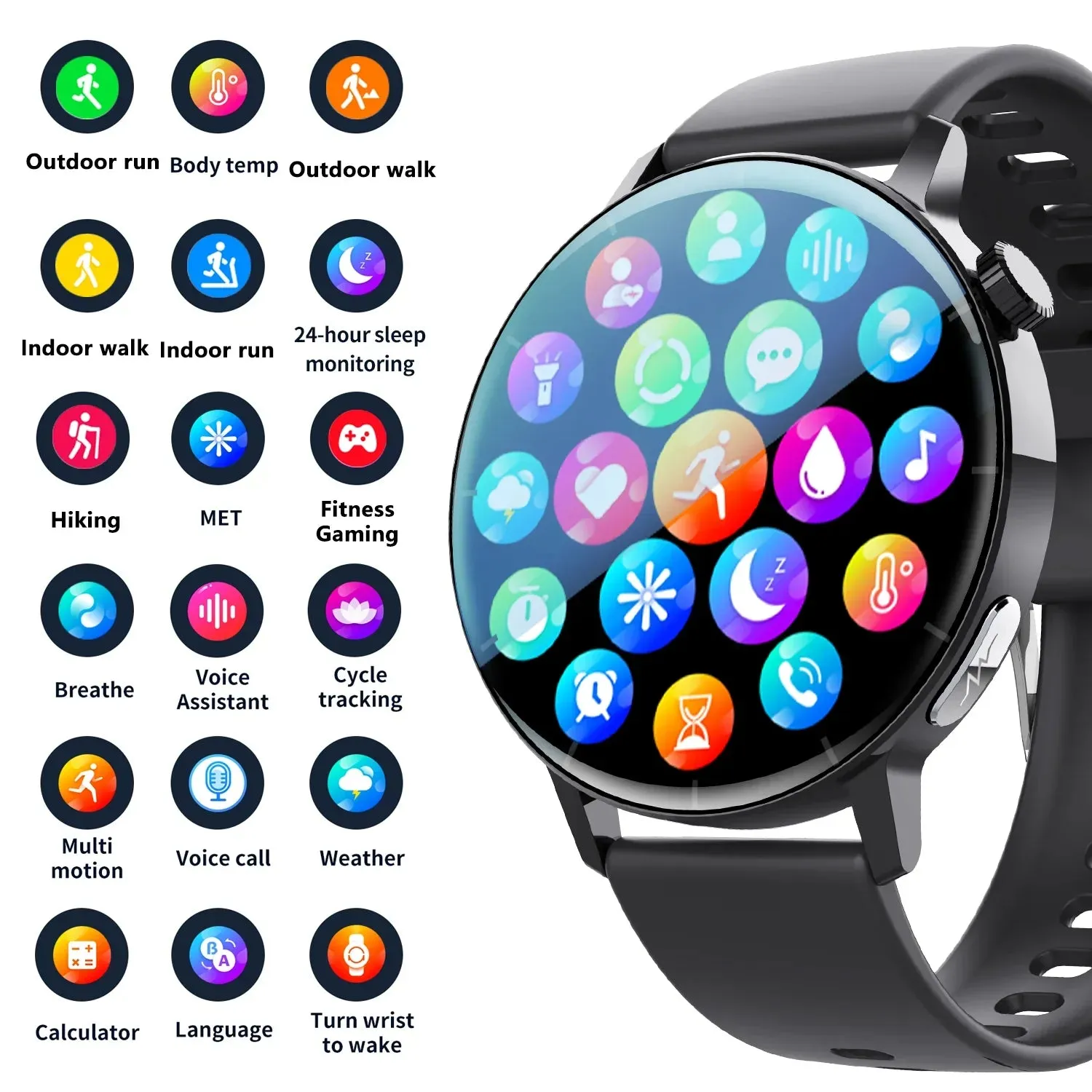 F67Pro NEW Health monitoring,non-invasive blood sugar,body temperature,heart rate,blood oxygen,automatic measurement,ECG,blood lipid analysis Smart Watch