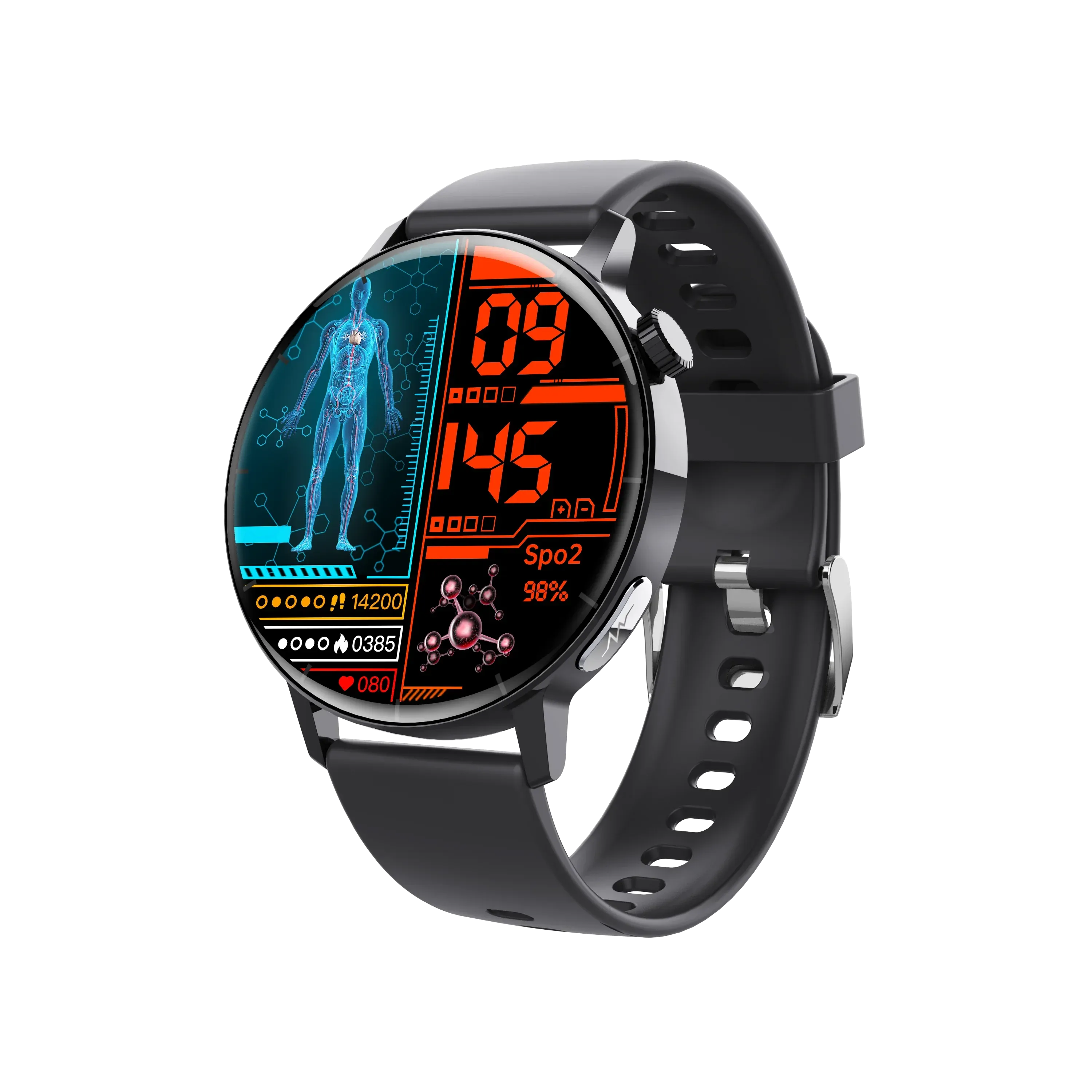 F67Pro NEW Health monitoring,non-invasive blood sugar,body temperature,heart rate,blood oxygen,automatic measurement,ECG,blood lipid analysis Smart Watch