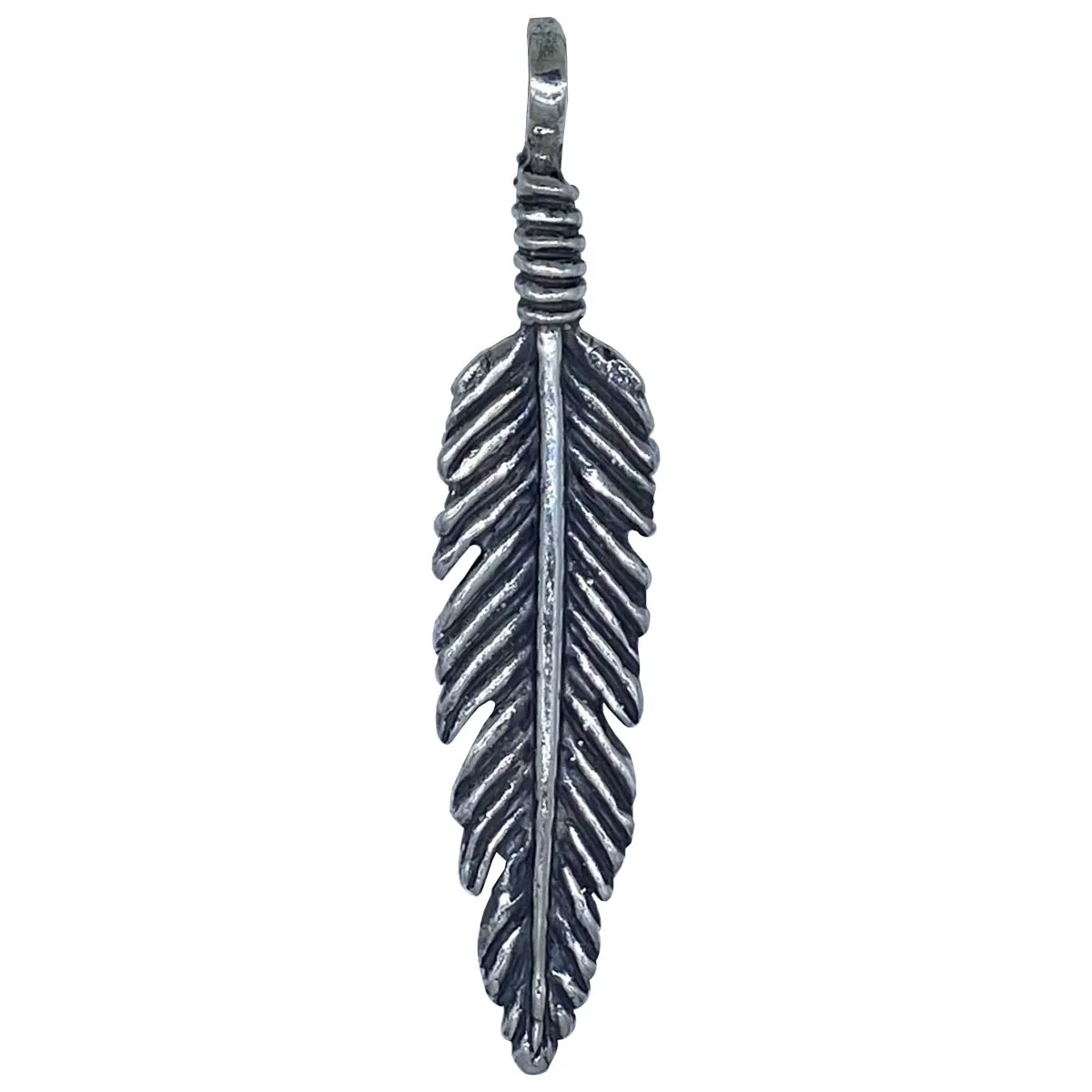 Feather on Leather Necklace