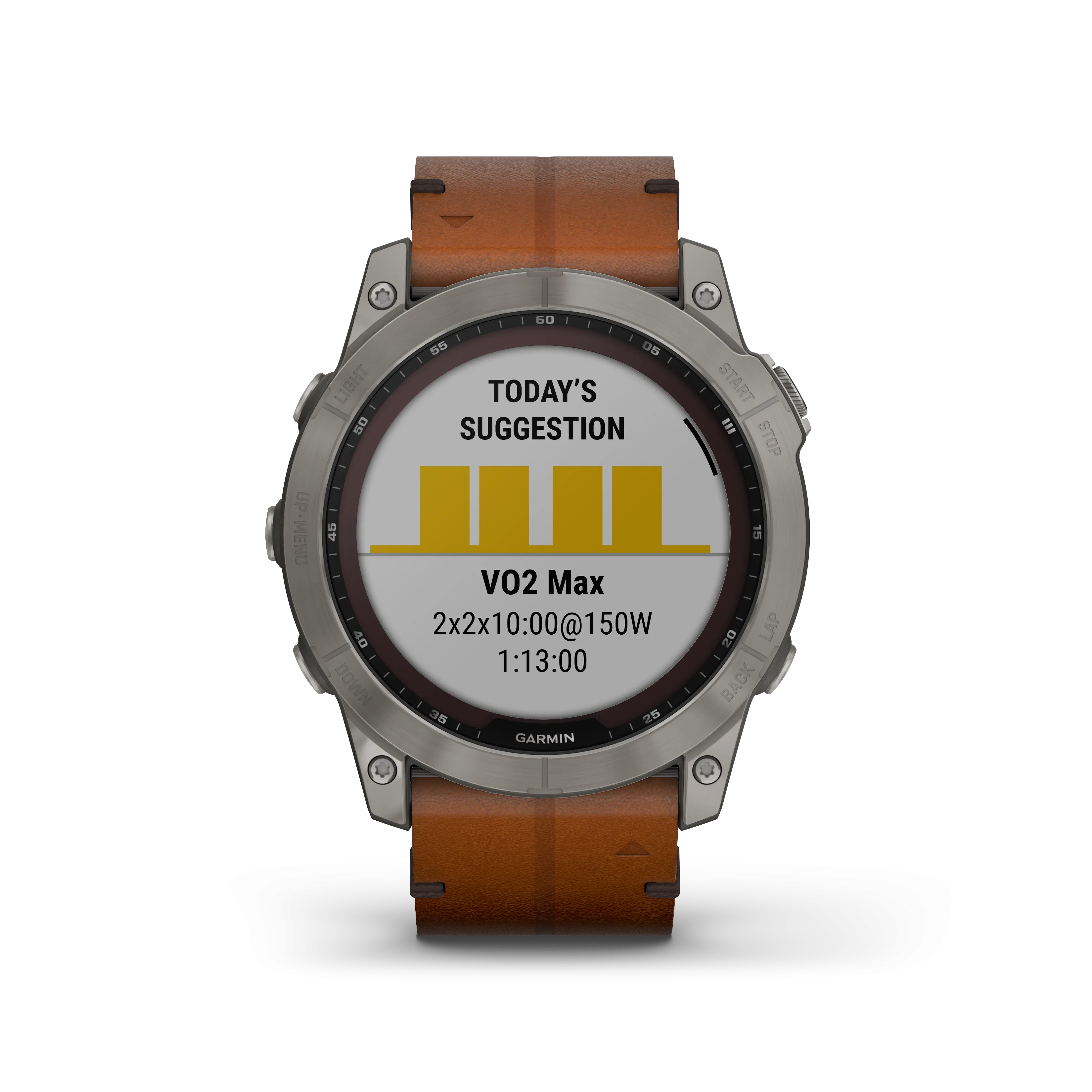 Fenix 7X Sapphire Bare Titanium With Leather Band