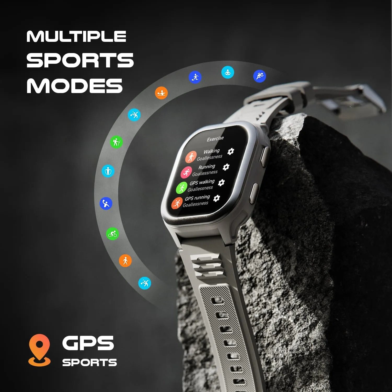 Fire-Boltt 4G Pro Volte Calling Smart Watch- 2.02” TFT Display, 4G Nano-SIM GPS, Health Suite, Sports Modes, 400mAh Battery (Gray)