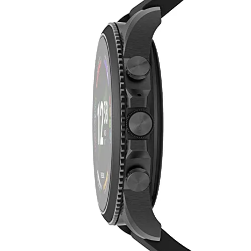 Fossil Gen 6 Stainless Steel and Silicone Smart Watch - Black