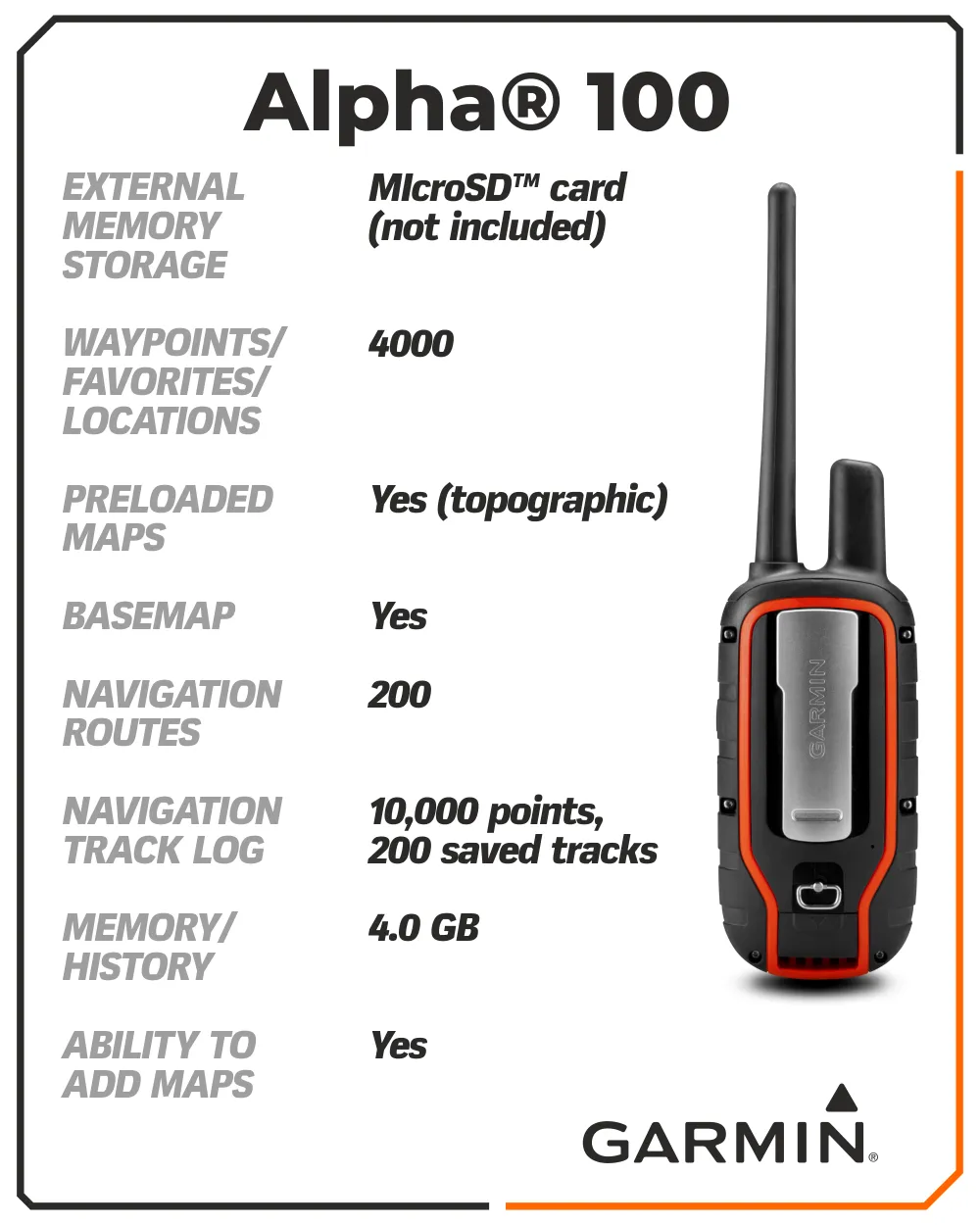 Garmin Alpha 100 GPS Track and Train Handheld Only or w/ Collar Bundle