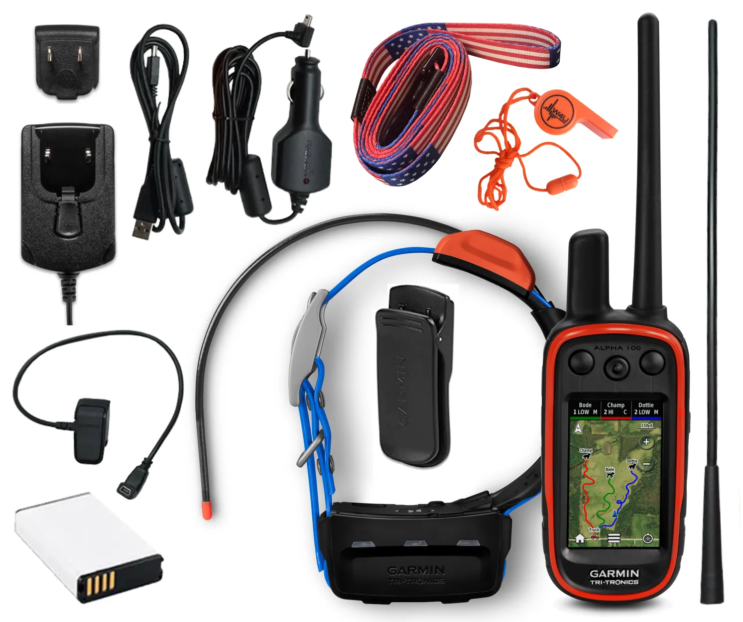 Garmin Alpha 100 GPS Track and Train Handheld Only or w/ Collar Bundle