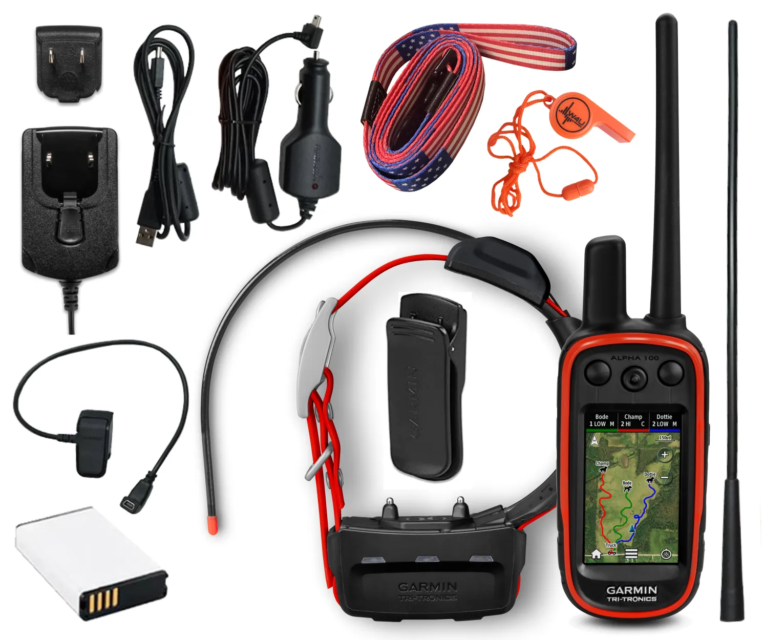 Garmin Alpha 100 GPS Track and Train Handheld Only or w/ Collar Bundle