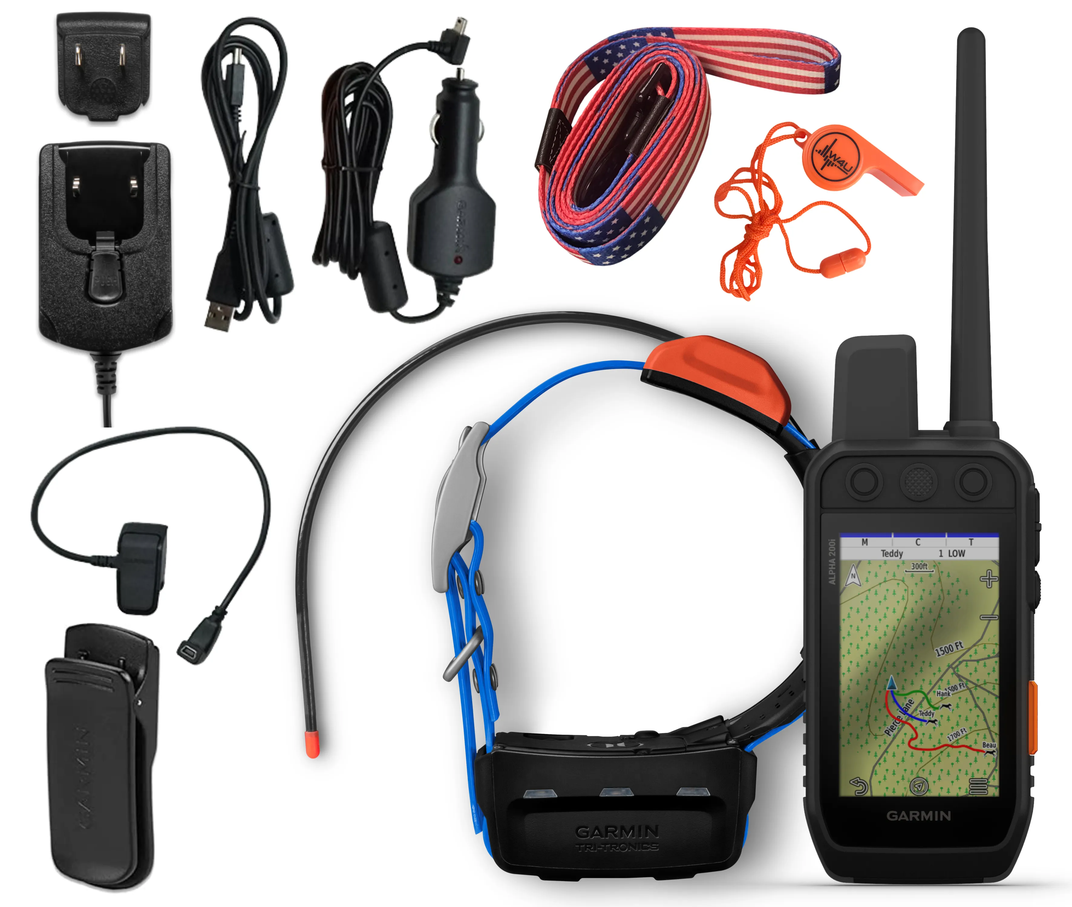 Garmin Alpha 200i GPS Track and Train Handheld Only or with Collar with Wearable4U Bundle