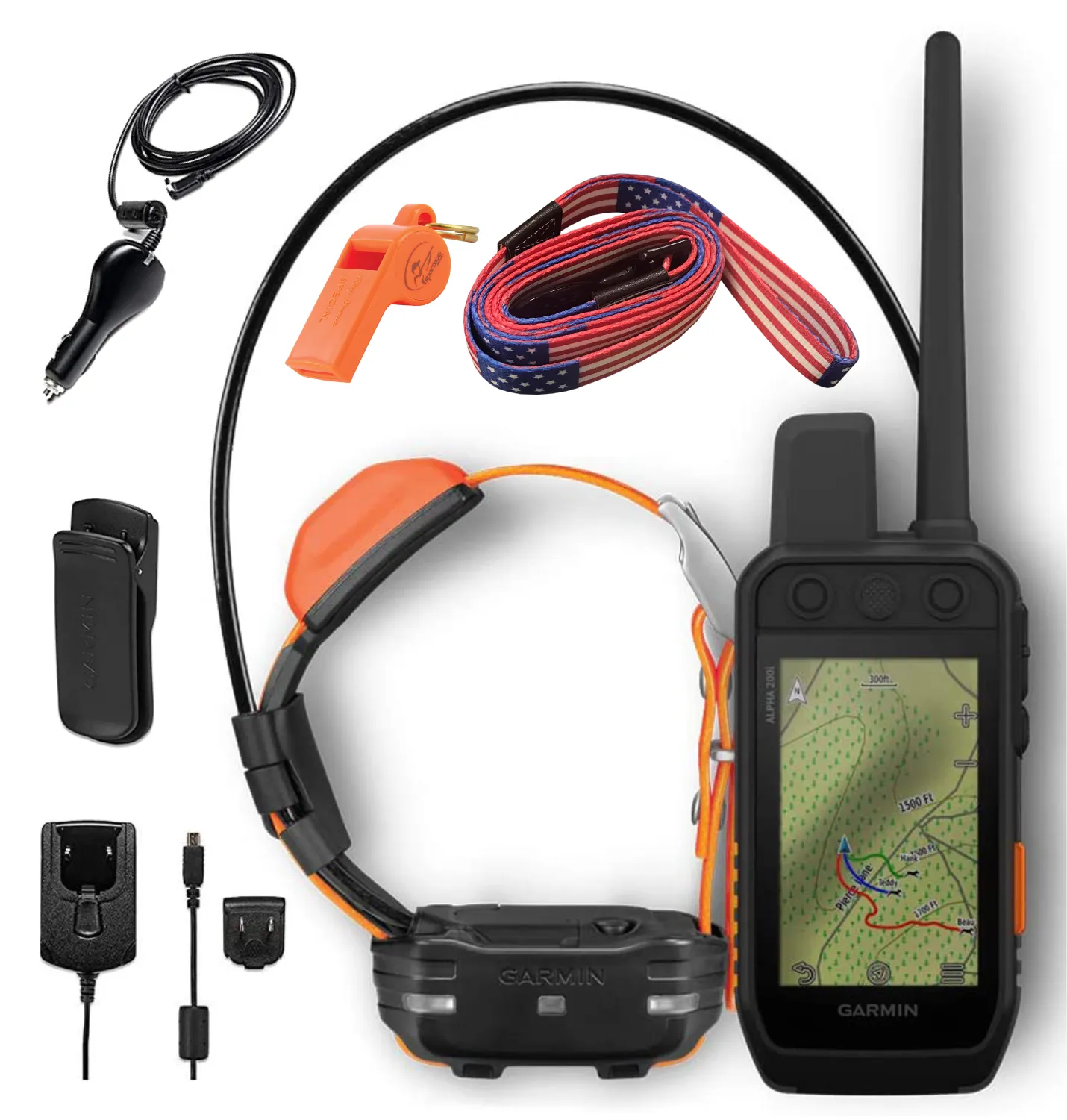 Garmin Alpha 200i GPS Track and Train Handheld Only or with Collar with Wearable4U Bundle