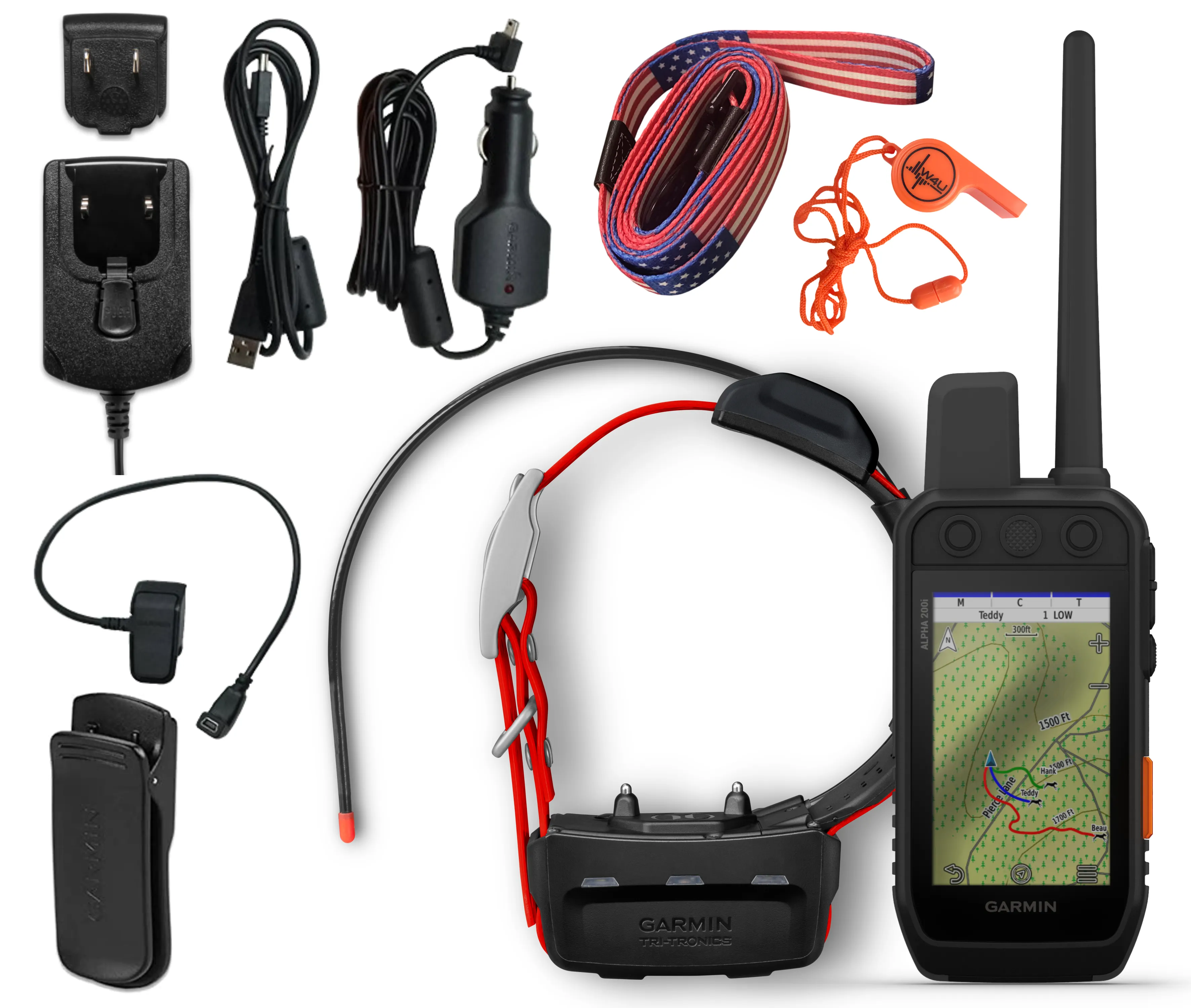 Garmin Alpha 200i GPS Track and Train Handheld Only or with Collar with Wearable4U Bundle