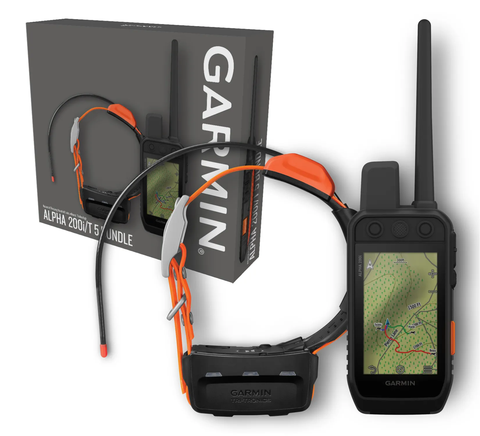 Garmin Alpha 200i GPS Track and Train Handheld Only or with Collar with Wearable4U Bundle