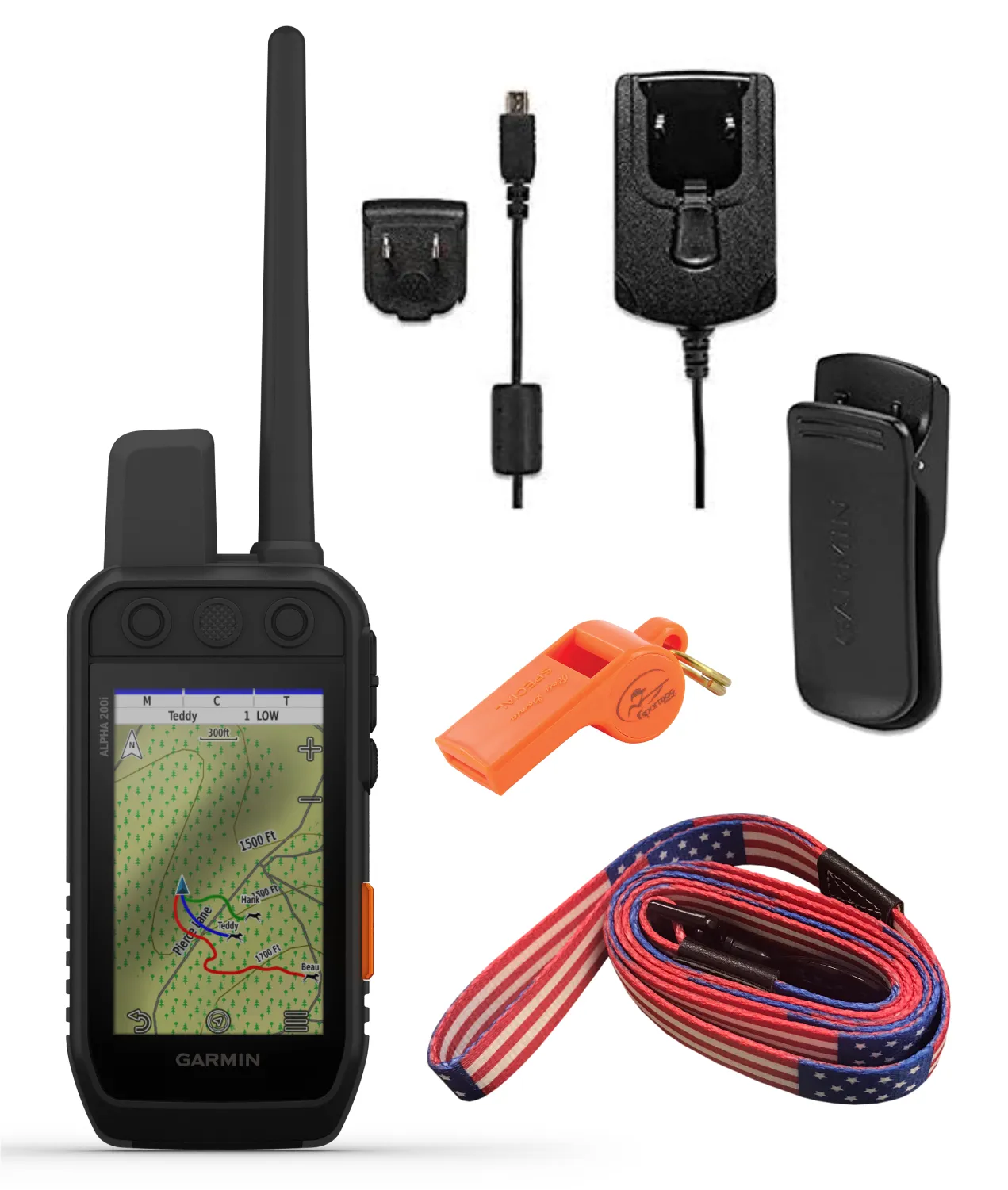 Garmin Alpha 200i GPS Track and Train Handheld Only or with Collar with Wearable4U Bundle