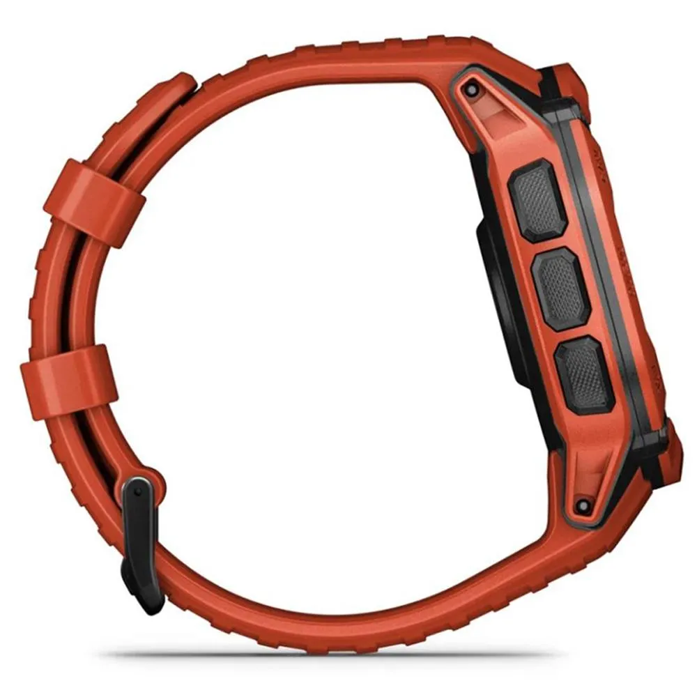 Garmin Instinct 2X Solar Rugged GPS Smartwatch Flame Red   2x Tactical Bracelet