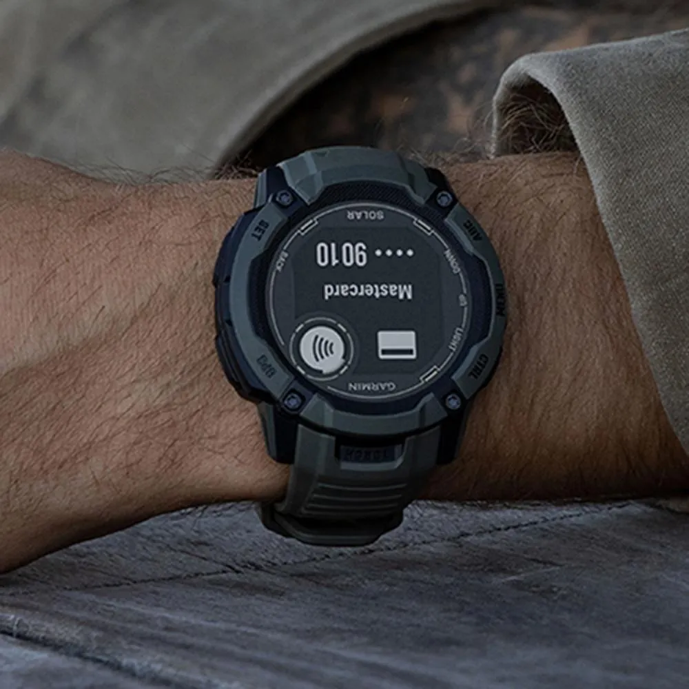 Garmin Instinct 2X Solar Rugged GPS Smartwatch Moss with 2x Tactical Bracelet