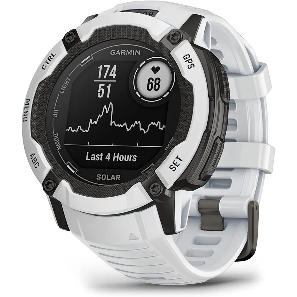 Garmin Instinct 2X Solar Rugged GPS Smartwatch Whitestone   2x Tactical Bracelet