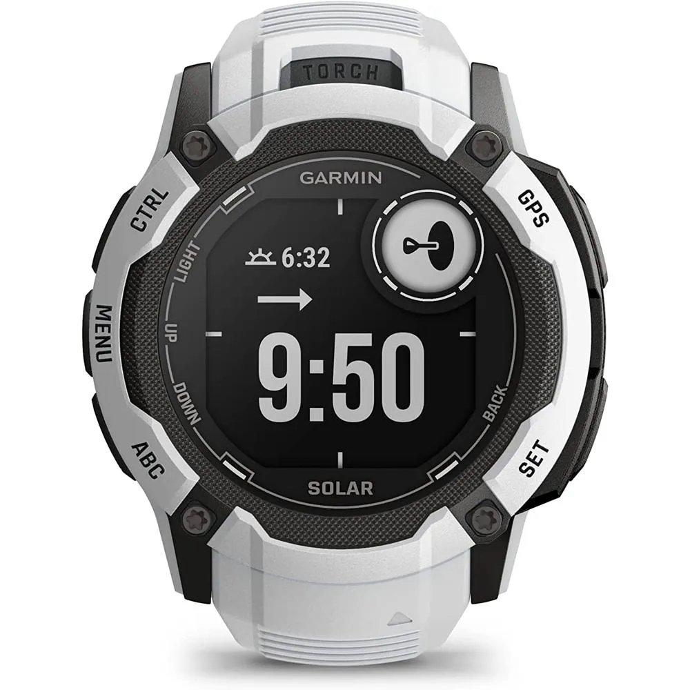 Garmin Instinct 2X Solar Rugged GPS Smartwatch Whitestone   2x Tactical Bracelet
