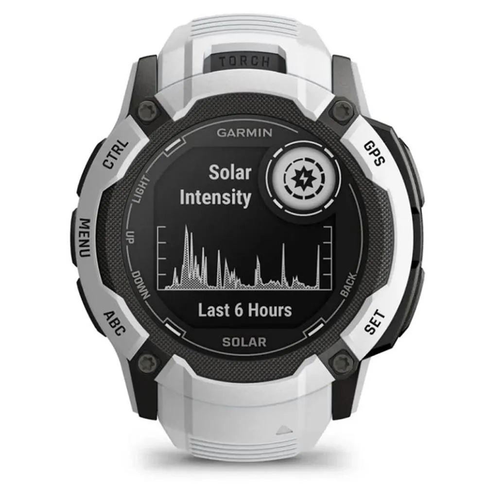 Garmin Instinct 2X Solar Rugged GPS Smartwatch Whitestone   2x Tactical Bracelet