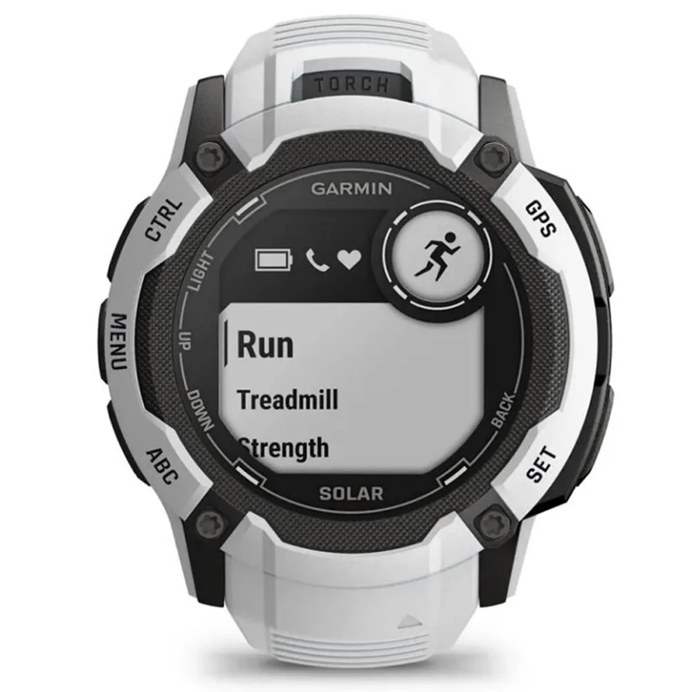 Garmin Instinct 2X Solar Rugged GPS Smartwatch Whitestone   2x Tactical Bracelet