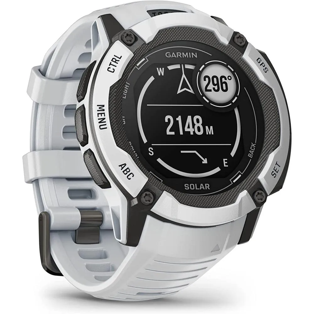 Garmin Instinct 2X Solar Rugged GPS Smartwatch Whitestone   2x Tactical Bracelet