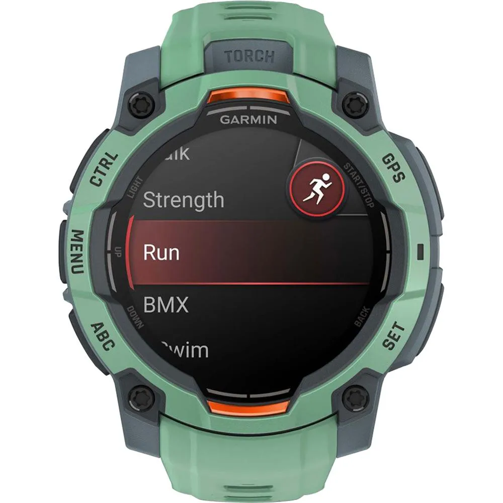 Garmin Instinct 3 45mm GPS Smartwatch, Neo Tropic w/Neo Tropic Band  Accessories Bundle