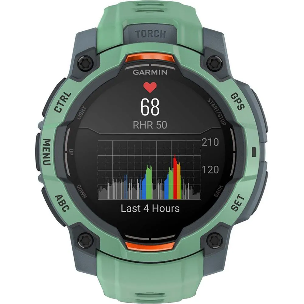Garmin Instinct 3 45mm GPS Smartwatch, Neo Tropic w/Neo Tropic Band  Accessories Bundle