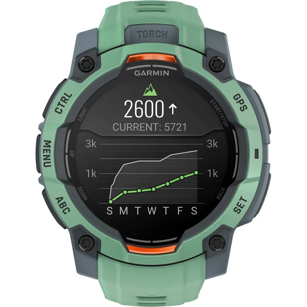 Garmin Instinct 3 45mm GPS Smartwatch, Neo Tropic w/Neo Tropic Band  Accessories Bundle
