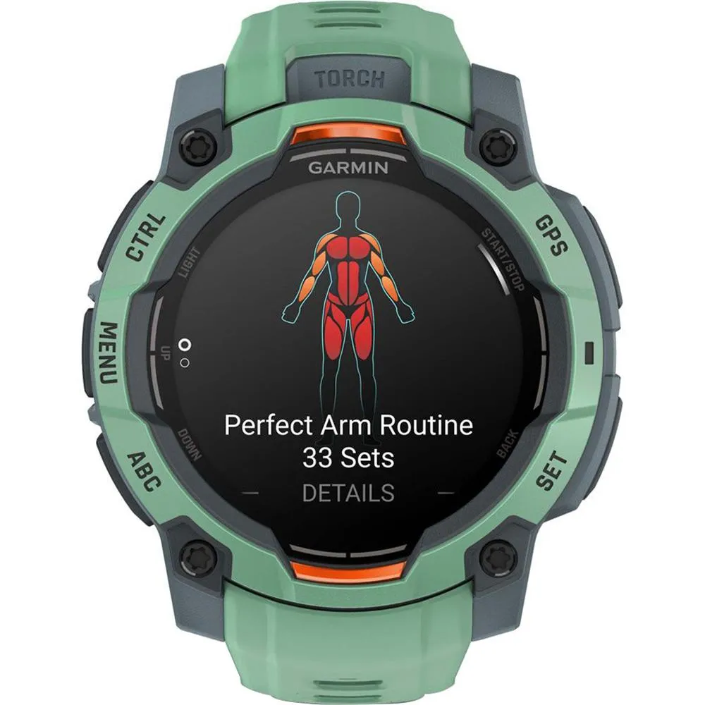 Garmin Instinct 3 45mm GPS Smartwatch, Neo Tropic w/Neo Tropic Band  Accessories Bundle