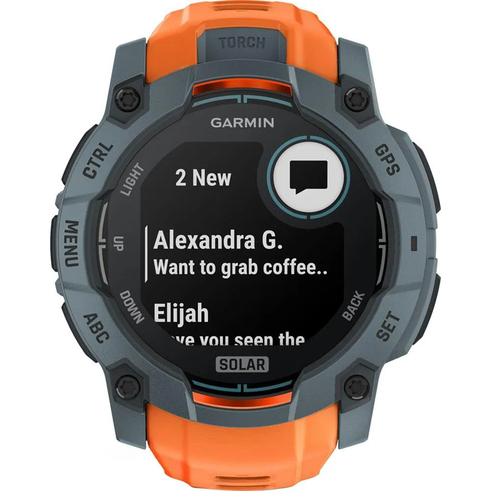 Garmin Instinct 3 - 50 mm Outdoor GPS Smartwatch, SOLAR, Twilight with Solstice Band