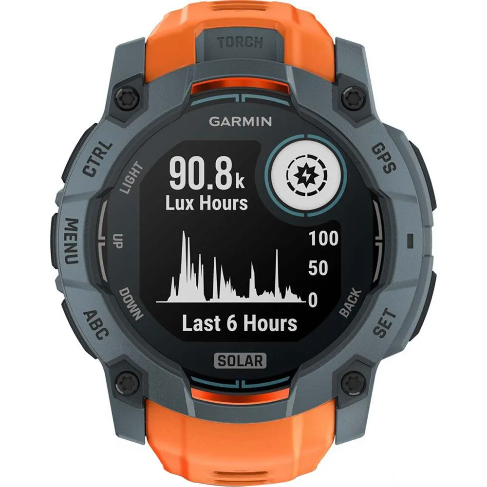 Garmin Instinct 3 - 50 mm Outdoor GPS Smartwatch, SOLAR, Twilight with Solstice Band