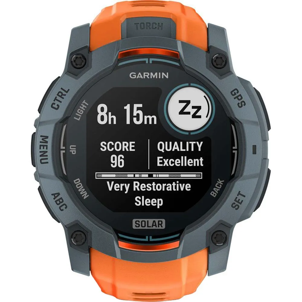 Garmin Instinct 3 - 50 mm Outdoor GPS Smartwatch, SOLAR, Twilight with Solstice Band