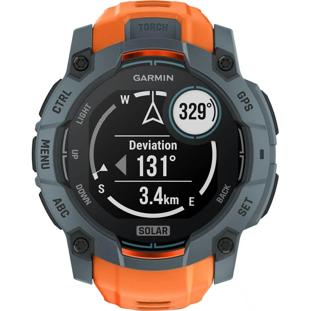 Garmin Instinct 3 - 50 mm Outdoor GPS Smartwatch, SOLAR, Twilight with Solstice Band