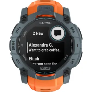 Garmin Instinct 3 - 50 mm Outdoor GPS Smartwatch, SOLAR, Twilight with Solstice Band