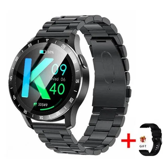 Gejian New Men's Smart Watch AMOLED Screen Heart Rate Bluetooth Call NFC Sports Tracker Waterproof Smart Watch Women
