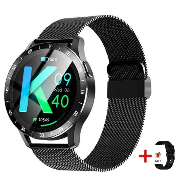 Gejian New Men's Smart Watch AMOLED Screen Heart Rate Bluetooth Call NFC Sports Tracker Waterproof Smart Watch Women