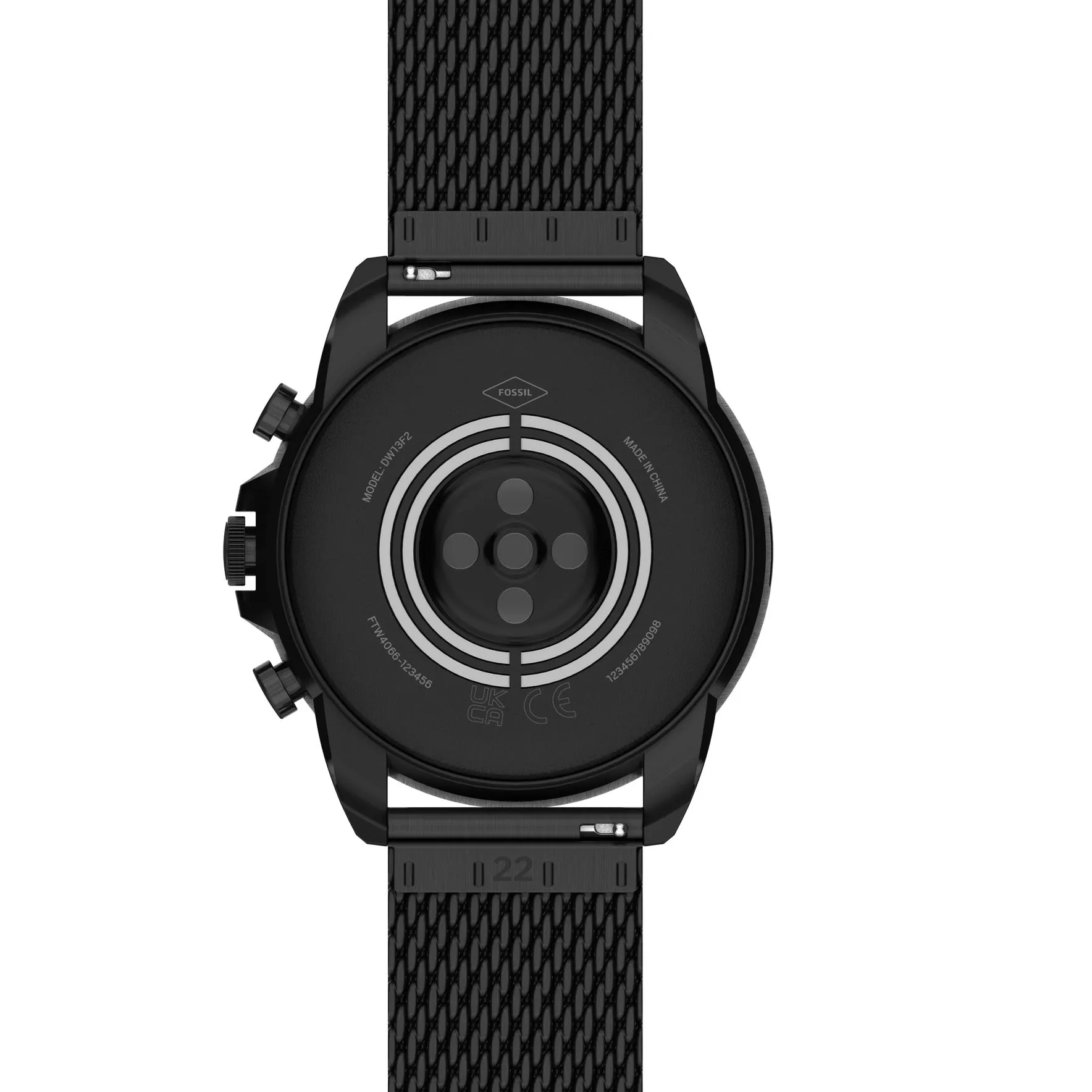 Gen 6 Smartwatch Black Stainless Steel Mesh