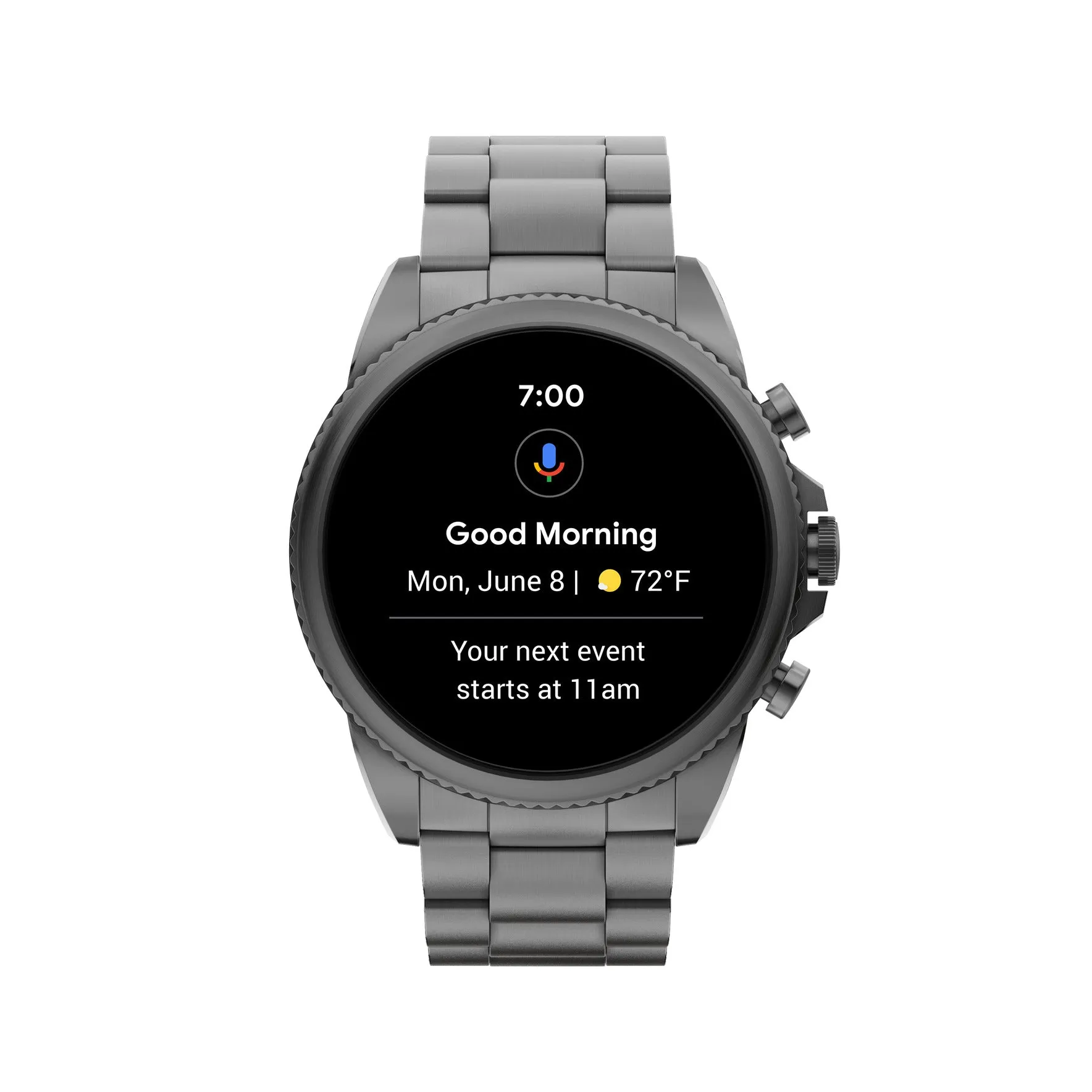 Gen 6 Smartwatch Smoke Stainless Steel FTW4059