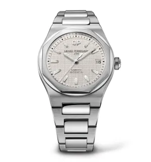 Girard-Perregaux Laureato 42mm Watch with Silver Dial