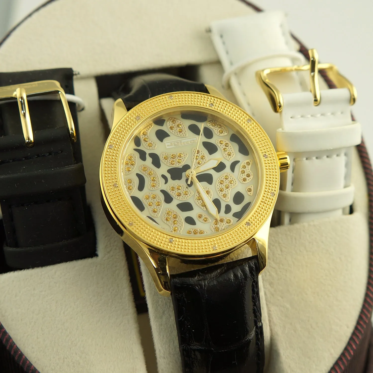 Gold Cheetah Ladies Jojino Genuine Diamond Watch