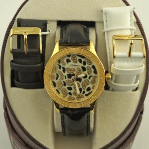 Gold Cheetah Ladies Jojino Genuine Diamond Watch