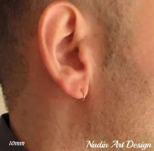 Gold Earrings - Mens Jewelry