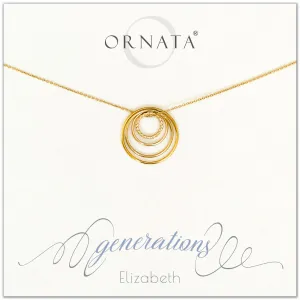 Gold Filled Four Generations Necklace