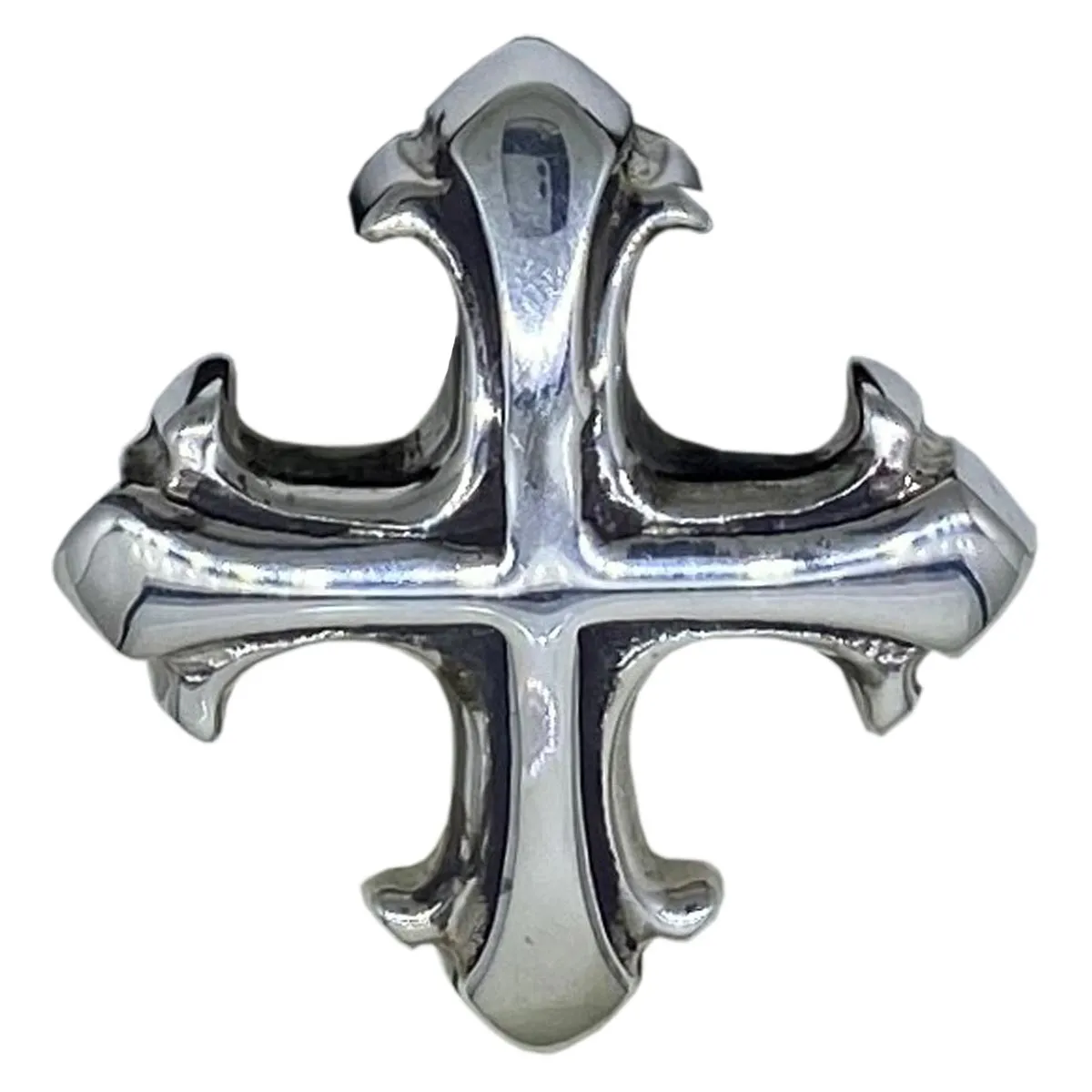 Gothic Cross on Leather Necklace